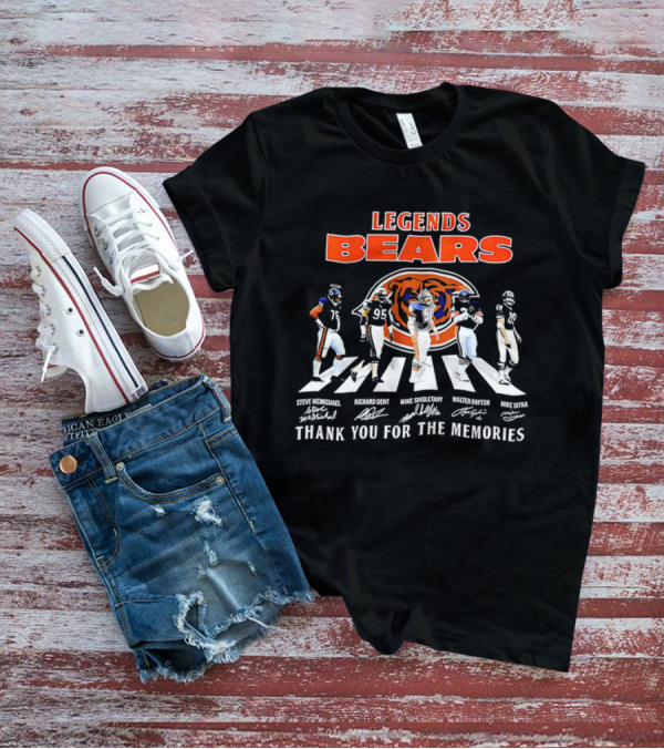 Legends Bears Steve McMichael Richard Dent Mike Singletary Walter Payton Mike Ditka Thank You For The Memories T-Shirt
