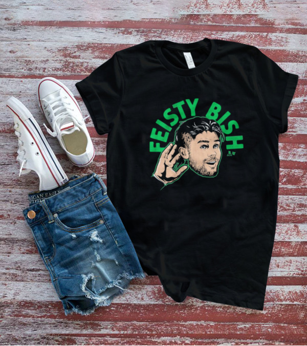 Feisty Bish Hand Gesture Illustration With Lian Bischel Artwork T-Shirt