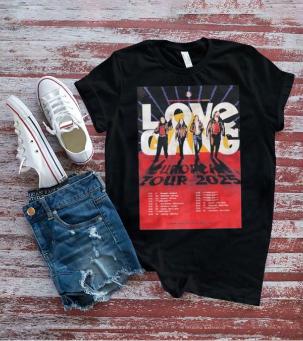 Love Gang European Tour 2025 Dates Heavy Psych Sounds T-Shirt