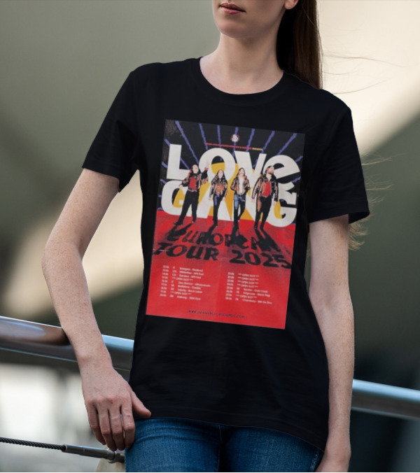 Love Gang European Tour 2025 Dates Heavy Psych Sounds T-Shirt