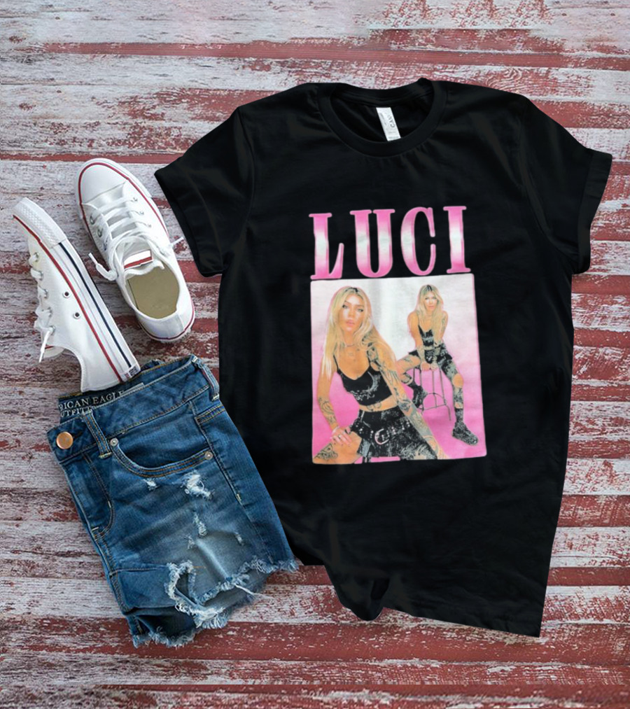 Luci Pink Aesthetic Tattoo Fashion T-Shirt