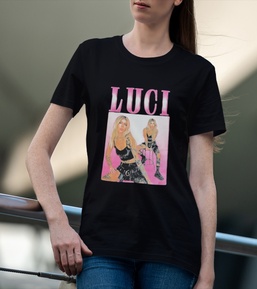 Luci Pink Aesthetic Tattoo Fashion T-Shirt