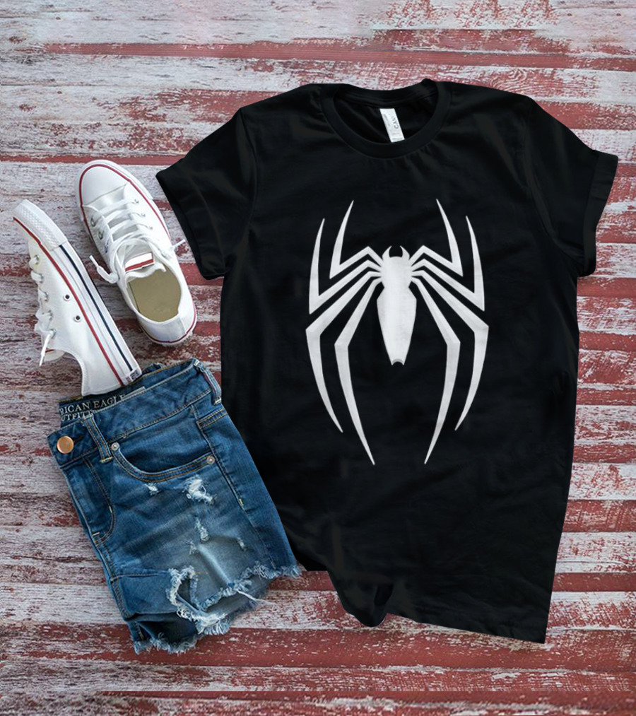 Marvel Spider-Man 2 White Spider Emblem T-Shirt