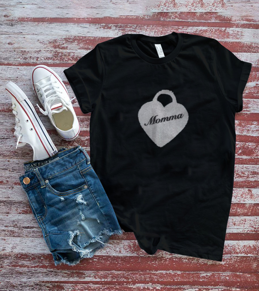 Momma Heart Charm T-Shirt