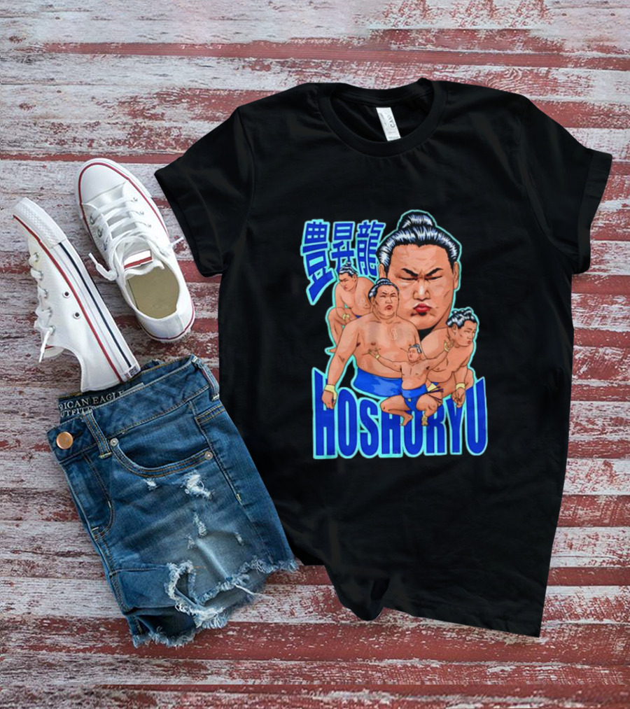 Hoshoryu Mongolian Sumo Wrestler Character Art T-Shirt