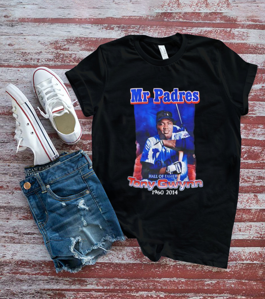 Mr Padres Tony Gwynn Hall Of Famer 1960-2014 T-Shirt