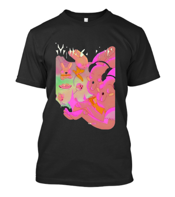 Milledenials Europe Tour 2025 Whimsical Cartoon Characters T-Shirt