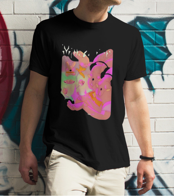 Milledenials Europe Tour 2025 Whimsical Cartoon Characters T-Shirt