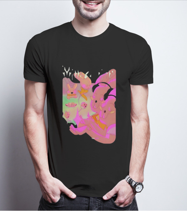 Milledenials Europe Tour 2025 Whimsical Cartoon Characters T-Shirt