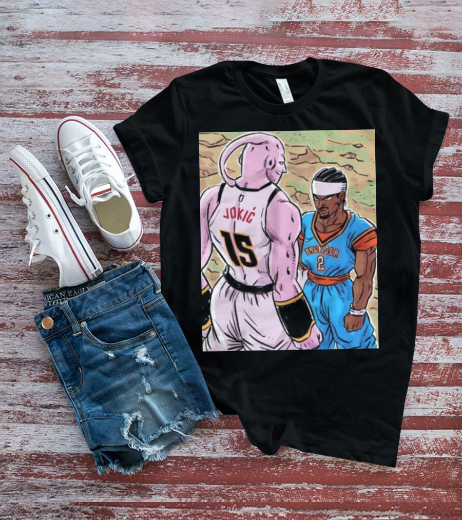 Nikola Jokic 15 Vs Shai Thunder 2 Epic Showdown 2025 T-Shirt