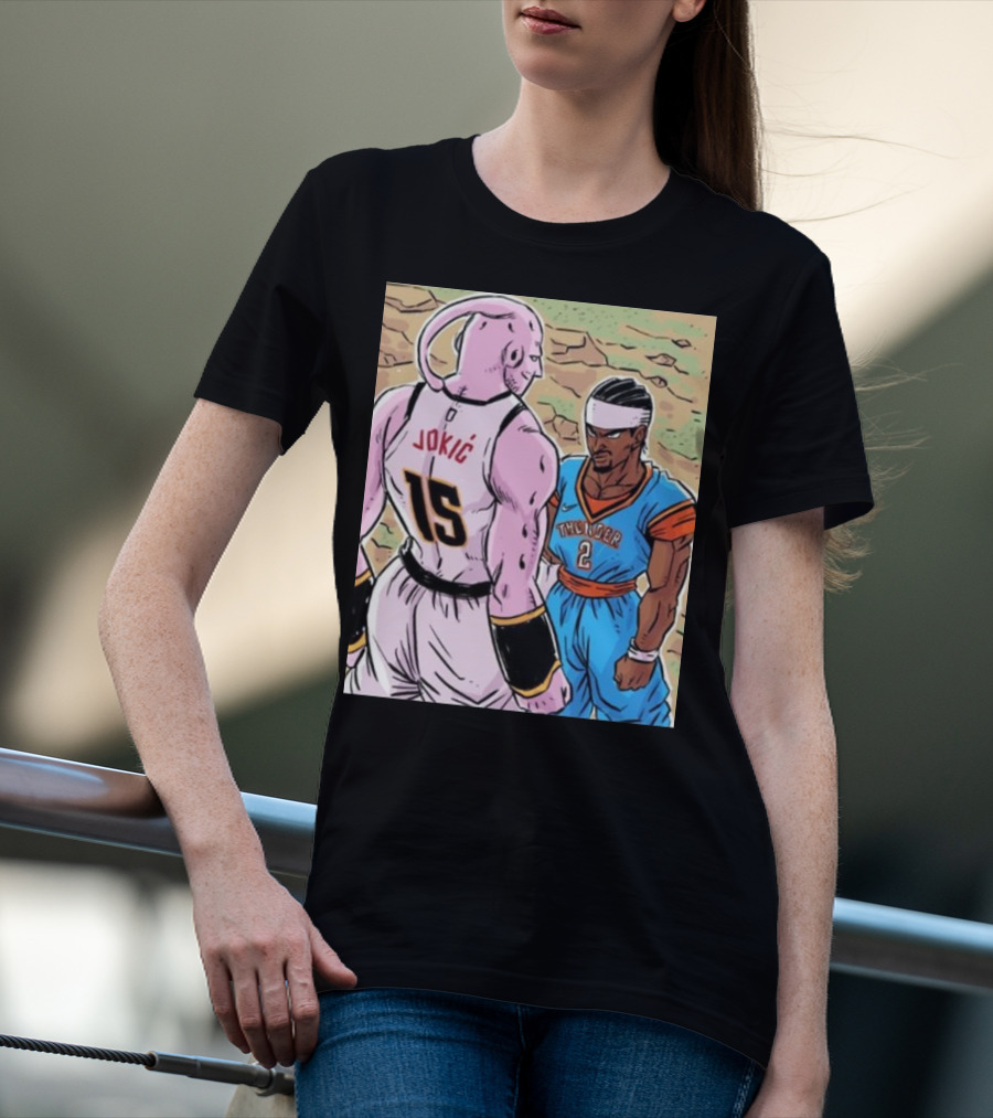 Nikola Jokic 15 Vs Shai Thunder 2 Epic Showdown 2025 T-Shirt