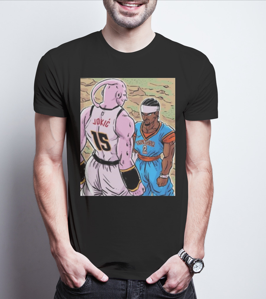 Nikola Jokic 15 Vs Shai Thunder 2 Epic Showdown 2025 T-Shirt