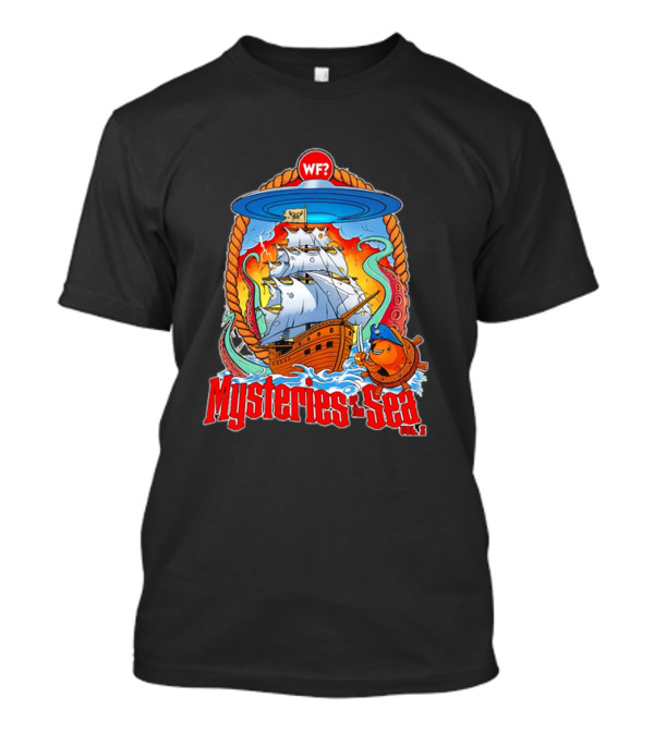 Mysteries Of The Sea Vol. 2 UFO Pirate Ship Cartoon WF? T-Shirt