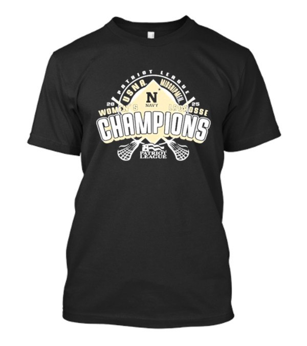 Navy Midshipmen Patriot League Women's Lacrosse 2025 Champions T-Shirt