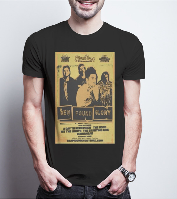 Slam Dunk Festival 2025 New Found Glory A Day To Remember The Used Hatfield Park Herts May 24 T-Shirt