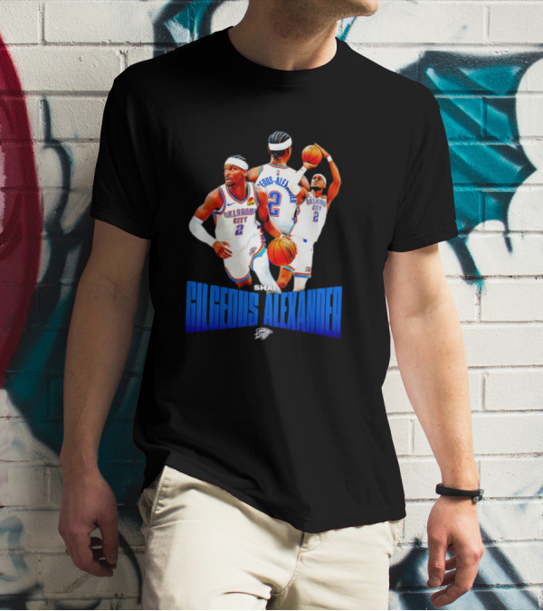 Oklahoma City Thunder Shai Gilgeous-Alexander 2 Basketball Jersey T-Shirt