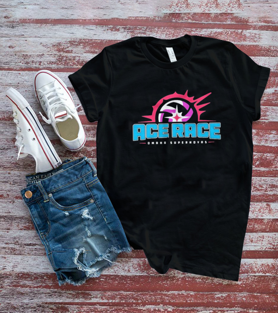 Omaha Supernovas Ace Race Volleyball Burst T-Shirt