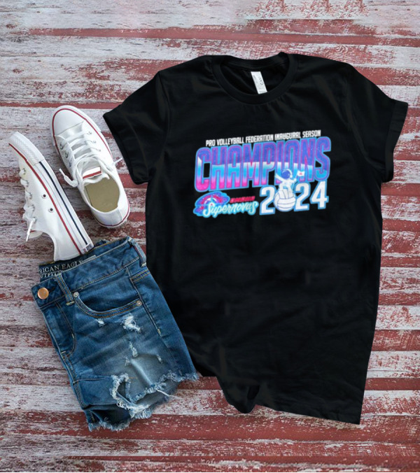 Pro Volleyball Federation Inaugural Season Champions Omaha Supernovas Astronaut 2024 T-Shirt