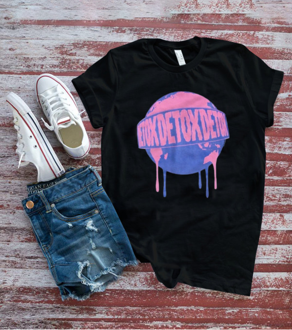 One OK Rock Detox Tour 2025 Dripping Globe Japan T-Shirt