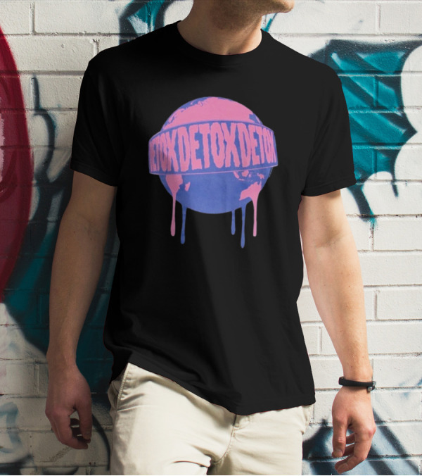One OK Rock Detox Tour 2025 Dripping Globe Japan T-Shirt