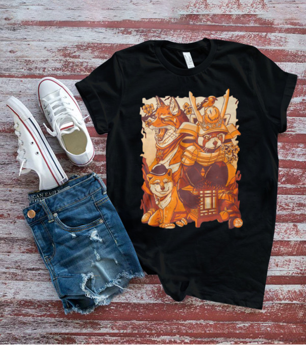 Placeholder Sizer 10th Anniversary Red Panda Samurai Fox Dog T-Shirt