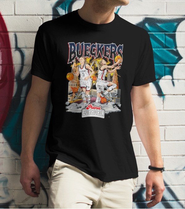 Bueckers Uconn Planet Euphoria Basketball City Scene T-Shirt