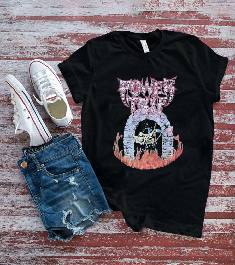 Power Trip 2025 European Tour Heavy Metal Concert Grim Reaper Flames Archway T-Shirt