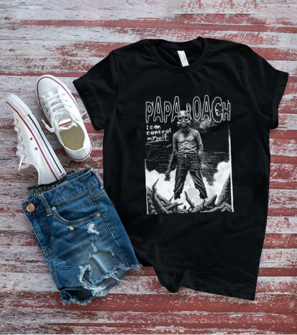 Papa Roach I Can’t Control Myself Gas Mask Art T-Shirt