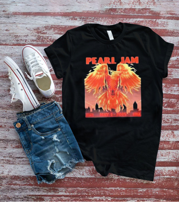 Pearl Jam Atlanta May 1 2025 Dark Matter World Tour Phoenix Imagery T-Shirt