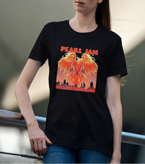 Pearl Jam Atlanta May 1 2025 Dark Matter World Tour Phoenix Imagery T-Shirt