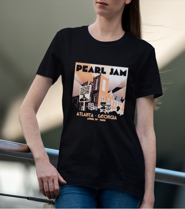 Pearl Jam Atlanta Georgia April 29 2025 Event Dark Matter US Tour T-Shirt