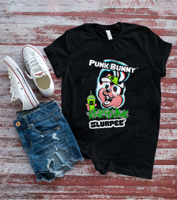 Punk Bunny Kerplunk Slurpee бейсболка заяц напій T-Shirt