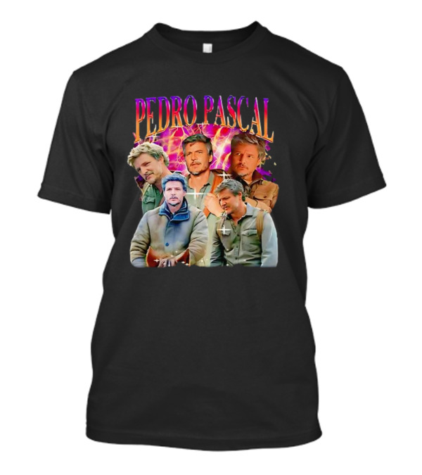 Pedro Pascal Joel Miller Retro Collage T-Shirt