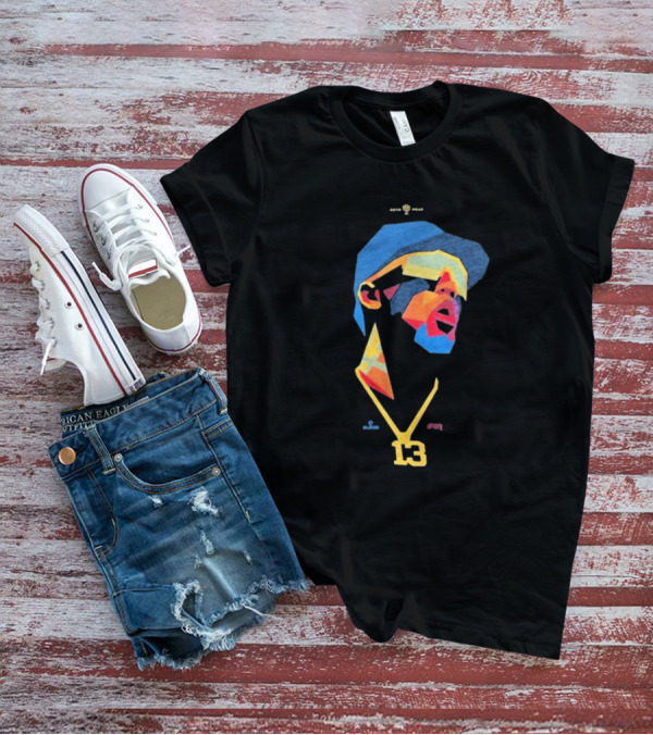 Ronald Acuna Jr 13 Abstract Geometric Style With Gold Chain And Colorful Hat T-Shirt