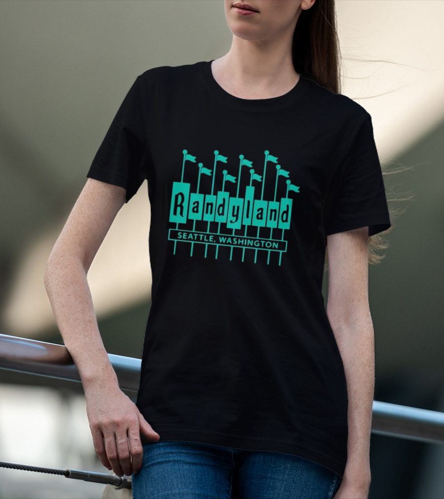 Randyland Seattle Washington Flags T-Shirt