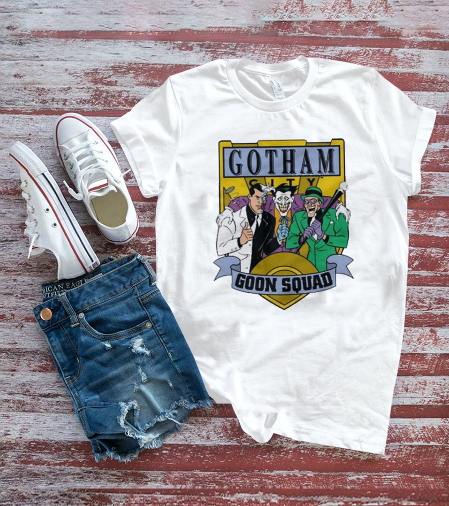 Gotham City Goon Squad Joker Riddler Trios T-Shirt