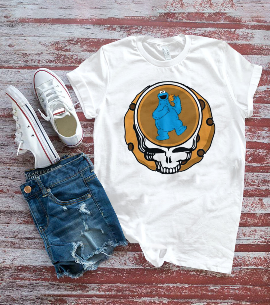 Grateful Dead Cookie Monster Steal Your Face Parody T-Shirt