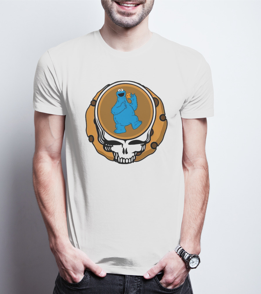 Grateful Dead Cookie Monster Steal Your Face Parody T-Shirt