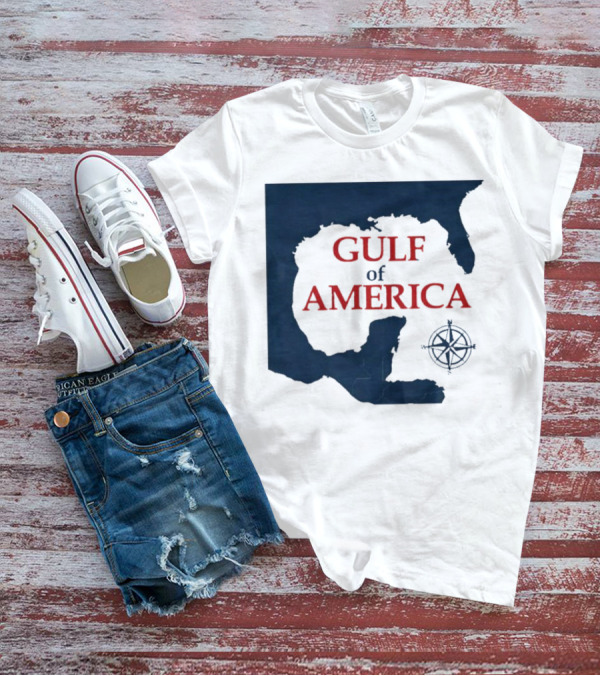 Gulf Of America Trump Map Compass Graphic T-Shirt