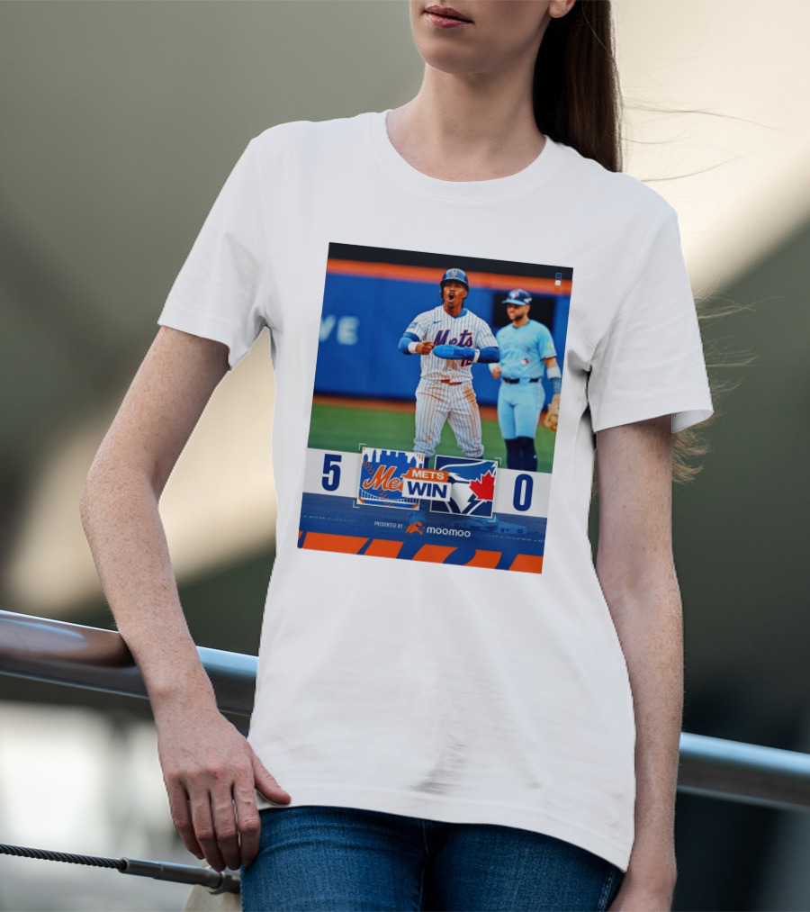New York Mets Win 5-0 Toronto Blue Jays April 4 2025 T-Shirt