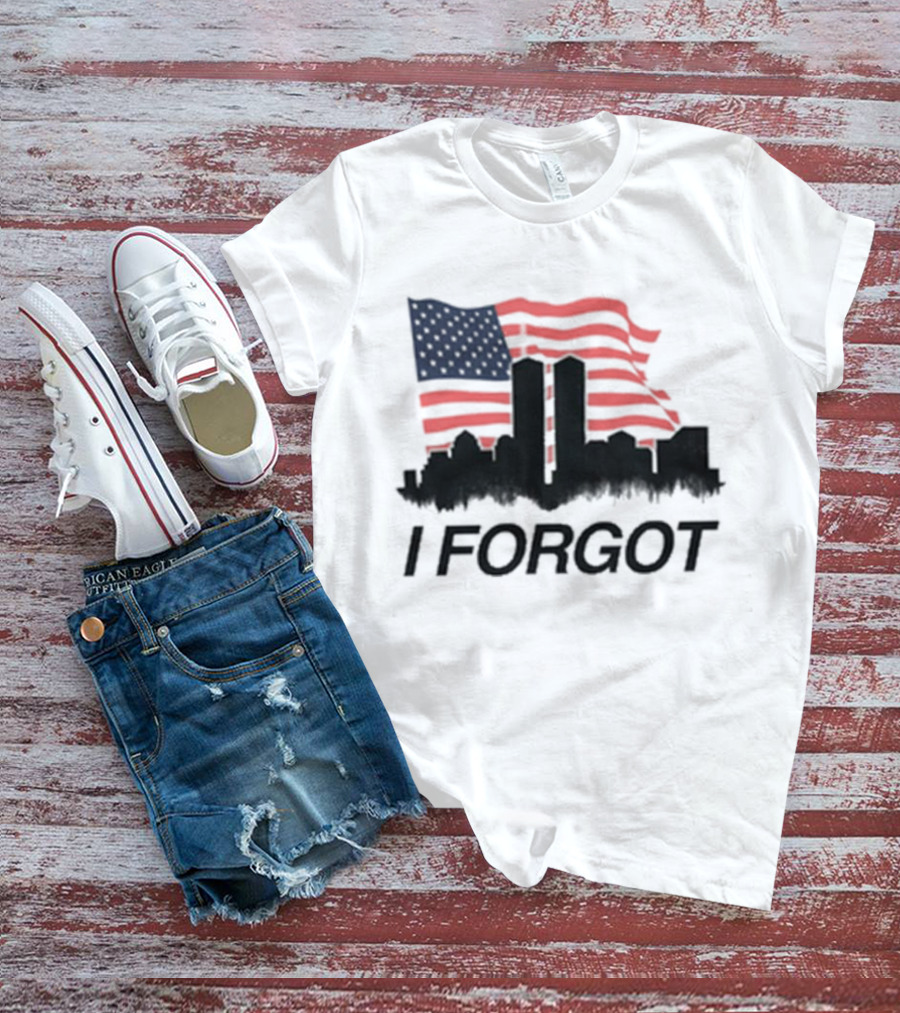 Flag I Forgot Red White Blue Building Shadows T-Shirt