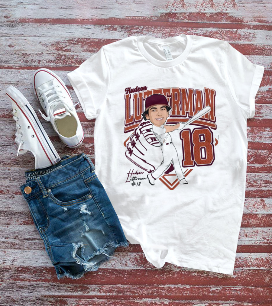 Hudson Lutterman 18 Baseball Player 2025 T-Shirt