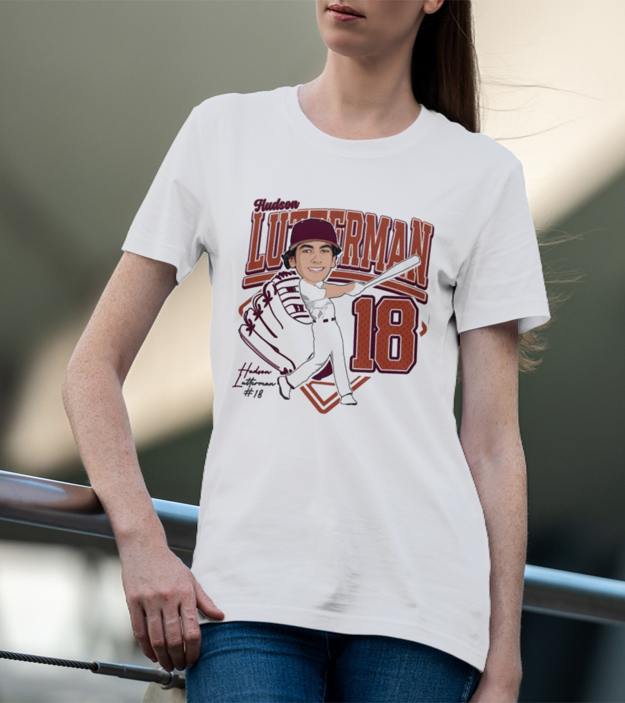 Hudson Lutterman 18 Baseball Player 2025 T-Shirt