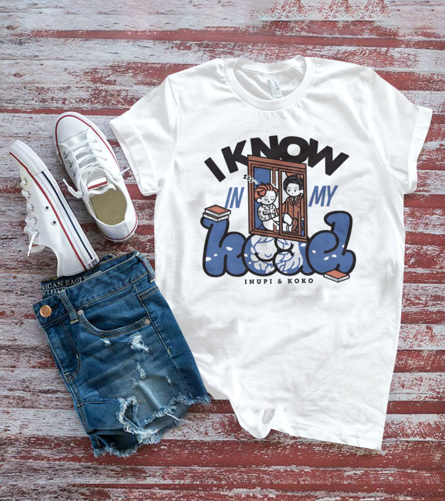 I Know In My Head Inupi And Koko Retro Comic Style T-Shirt