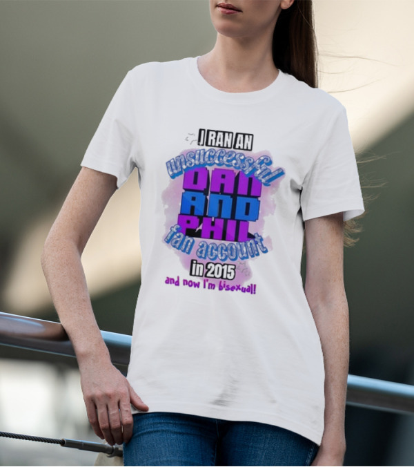 Dan And Phil Unsuccessful Fan Account 2023 Bisexual Highlight T-Shirt