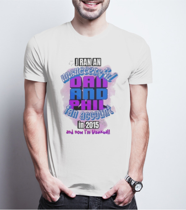 Dan And Phil Unsuccessful Fan Account 2023 Bisexual Highlight T-Shirt