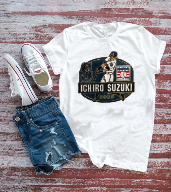 Ichiro Suzuki Seattle Mariners National Baseball Hall Of Fame 2025 T-Shirt
