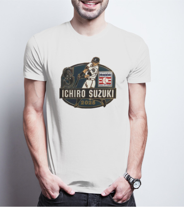 Ichiro Suzuki Seattle Mariners National Baseball Hall Of Fame 2025 T-Shirt