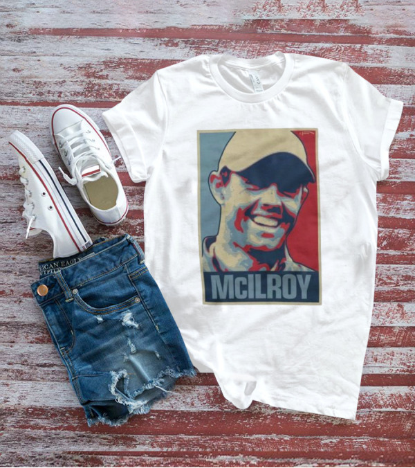 Ireland Rory McIlroy Masters Tournament Vintage Iconic Golf Portrait T-Shirt