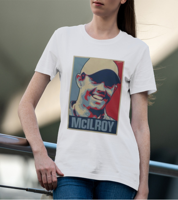 Ireland Rory McIlroy Masters Tournament Vintage Iconic Golf Portrait T-Shirt